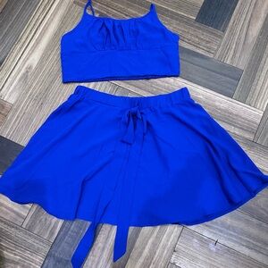 SHEIN Vibrant Blue Two-Piece Set Size XXL